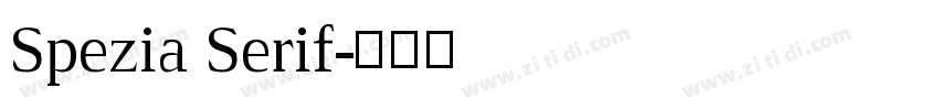 Spezia Serif字体转换